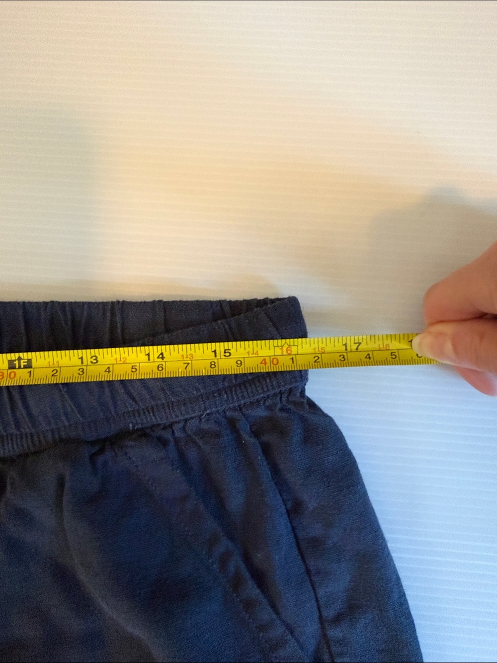 Splendid Angie Navy Blue Drawstring Linen Pants - Picture 3 of 6